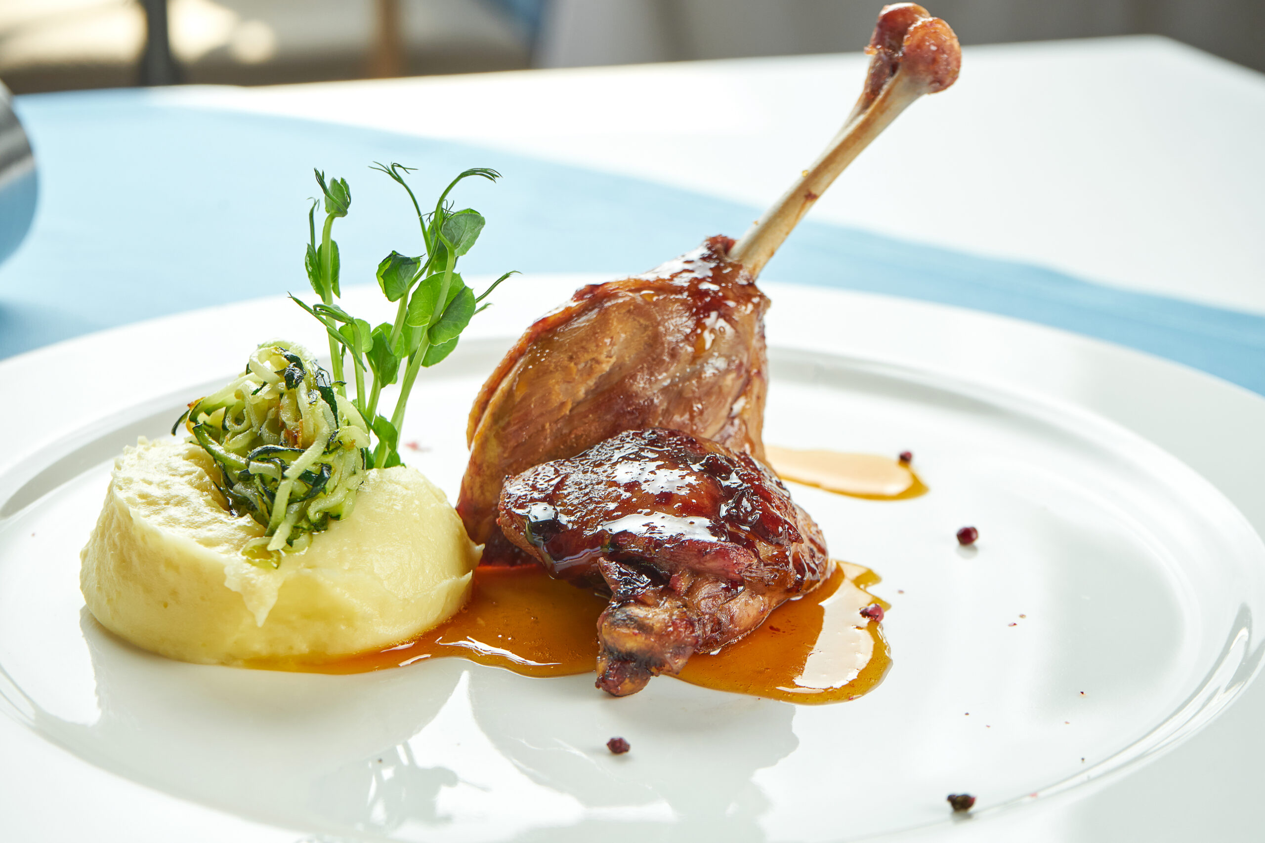 Braised duck